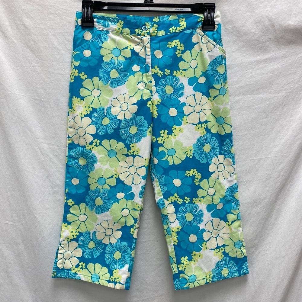 Lilly Pulitzer Floral Cropped Pants